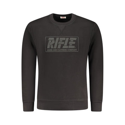 Rifle Black Cotton Sweatshirt