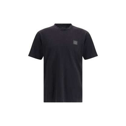 Stone Island Crew-neck T-shirt with monochrome compass logo