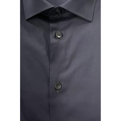 Baldinini Trend Black Cotton Shirt