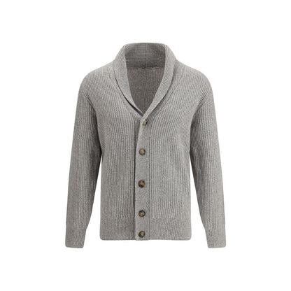 Brooksfield Gray Fleece Wool Cardigan