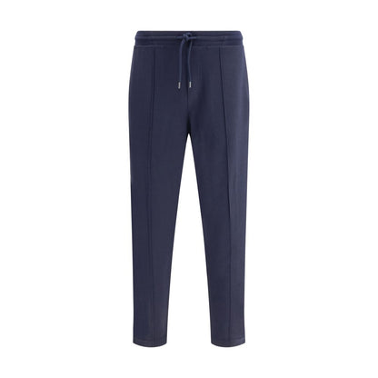 Brunello Cucinelli Blue Cashmere Athletic Jogger Pants