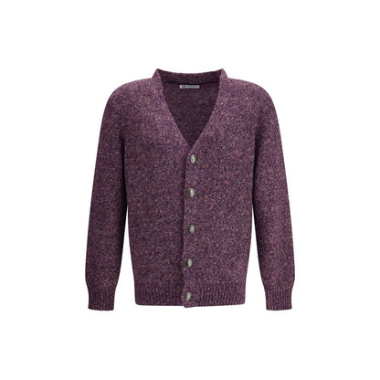 Brunello Cucinelli Purple Alpaca Vicugna Pacos Cardigan