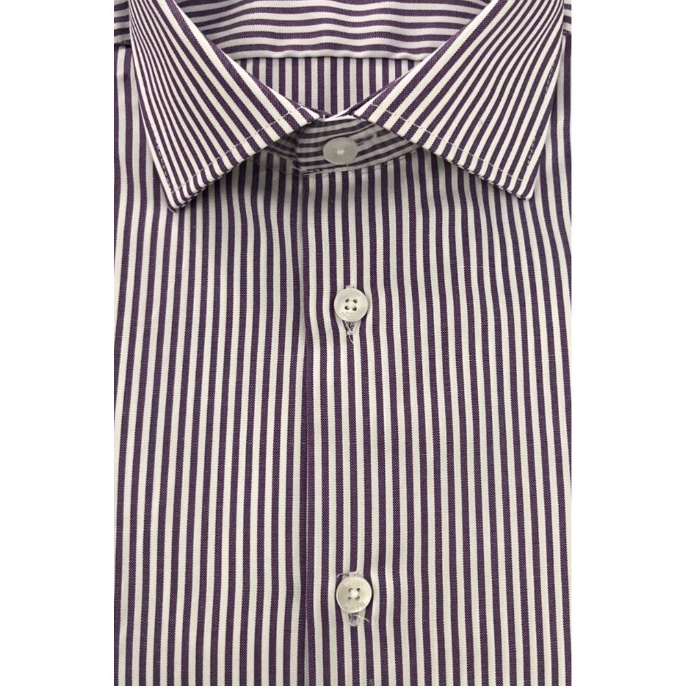 Baldinini Trend Purple Cotton Shirt