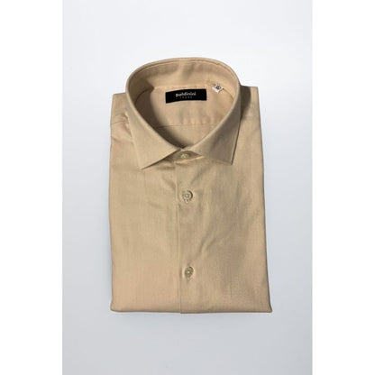 Baldinini Trend Beige Cotton Shirt