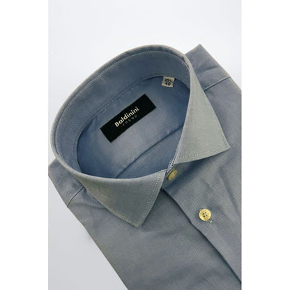 Baldinini Trend Light Blue Cotton Shirt