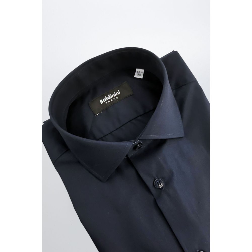 Baldinini Trend Blue Cotton Shirt