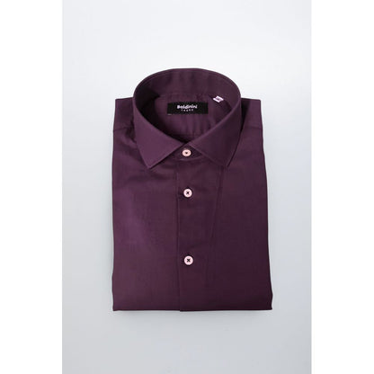 Baldinini Trend Purple Cotton Shirt