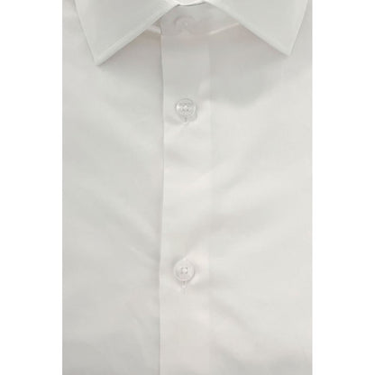 Baldinini Trend White Cotton Shirt