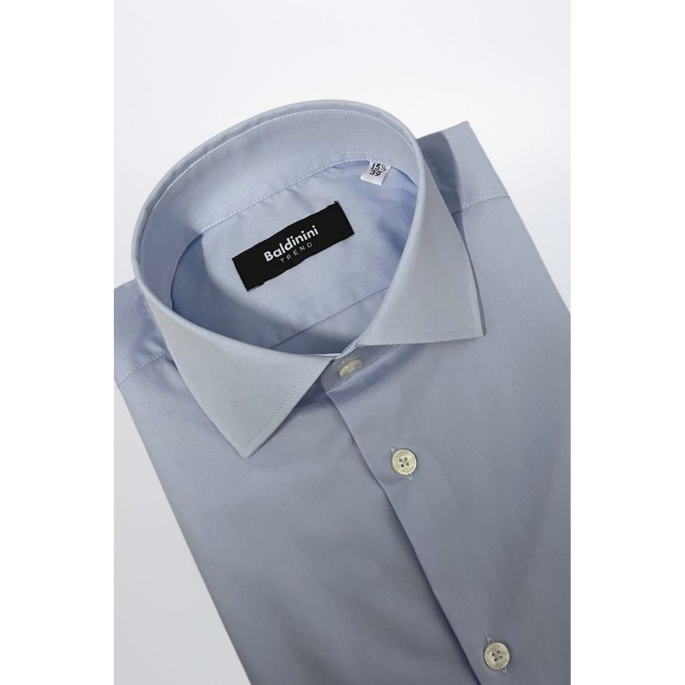 Baldinini Trend Light Blue Cotton Shirt