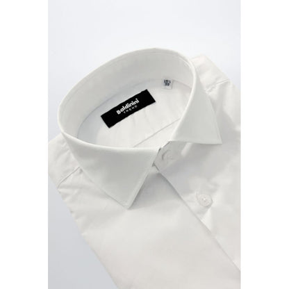 Baldinini Trend White Cotton Shirt