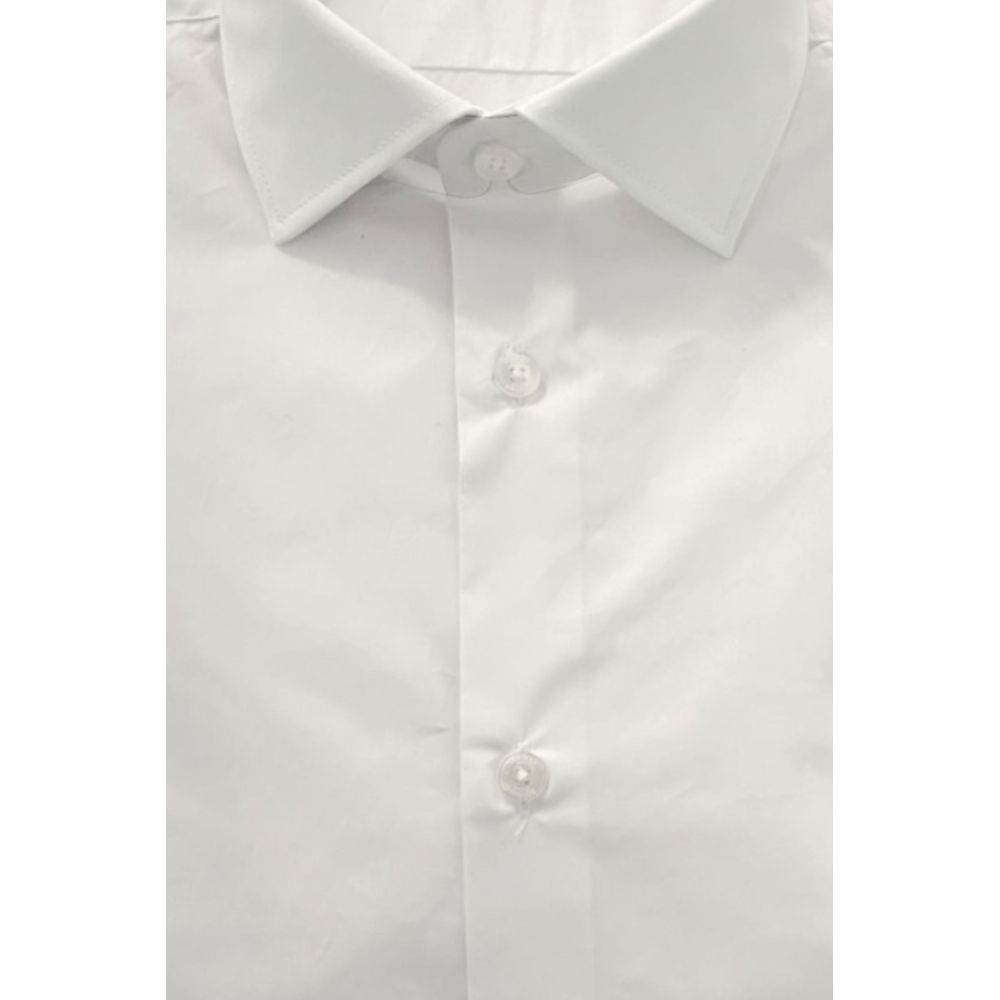 Baldinini Trend White Cotton Shirt