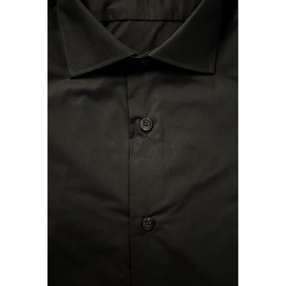 Baldinini Trend Black Cotton Shirt