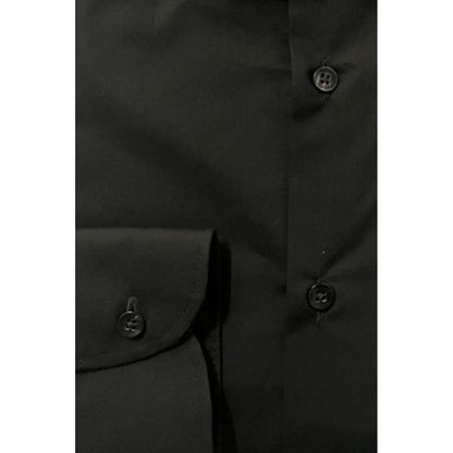 Baldinini Trend Black Cotton Shirt