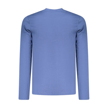 Coveri Moving Blue Cotton T-Shirt