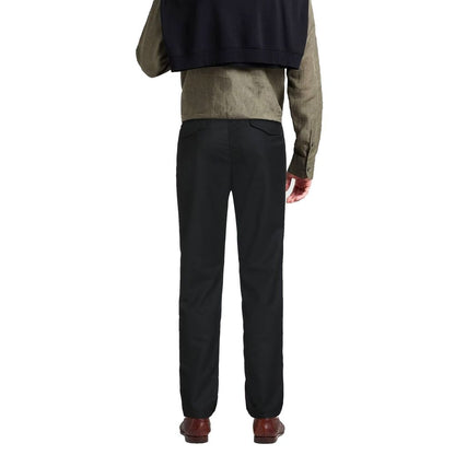 Herno Black Elastane Casual Pants