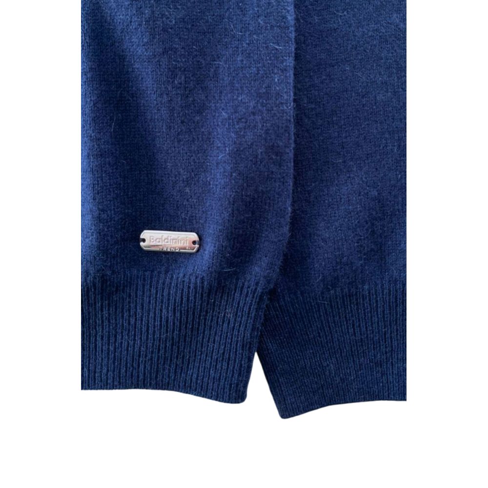 Baldinini Trend Blue Cashmere Sweater