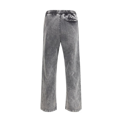 Diesel Gray Cotton Casual Pants