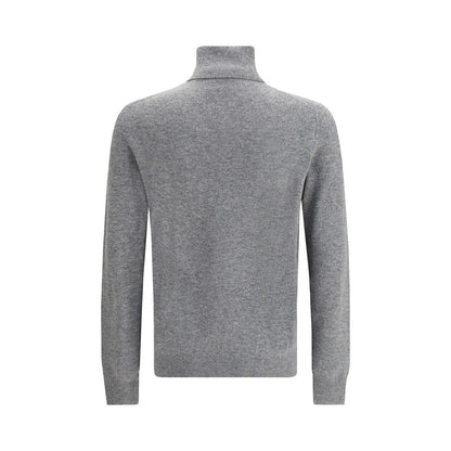 Aragona Cashmere Gray Merino Wool Turtleneck