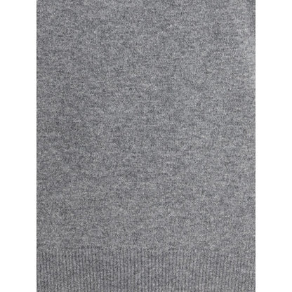 Aragona Cashmere Gray Merino Wool Turtleneck