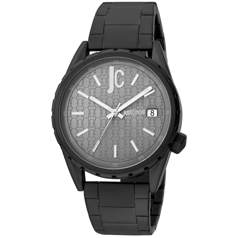 Just Cavalli Black Stainless Steel Dress Watch
