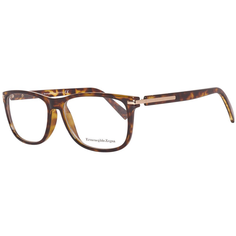Ermenegildo Zegna Brown Plastic Glasses (Frames)