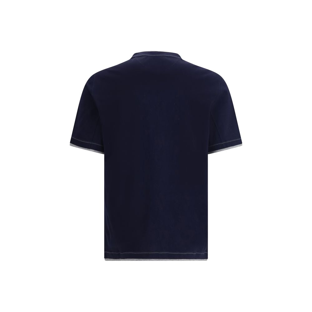 Brunello Cucinelli Blue Cotton Sportswear
