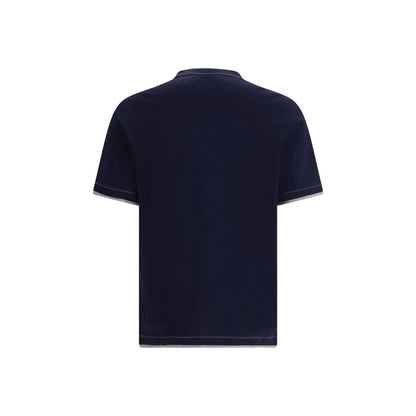 Brunello Cucinelli Blue Cotton Sportswear