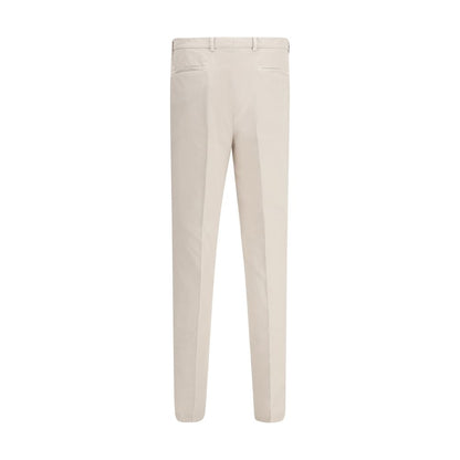 Brunello Cucinelli Cream Cotton Casual Pants