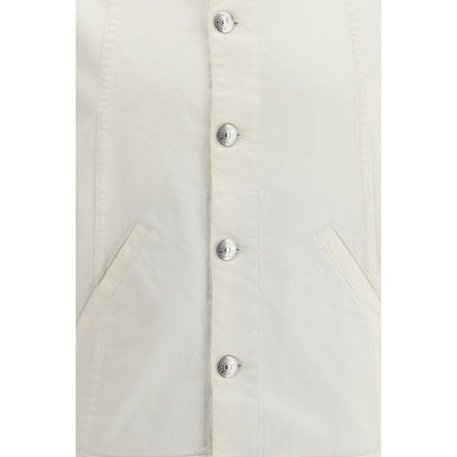 Brunello Cucinelli White Cotton Denim Jacket