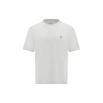 Brunello Cucinelli White Cotton T-Shirt