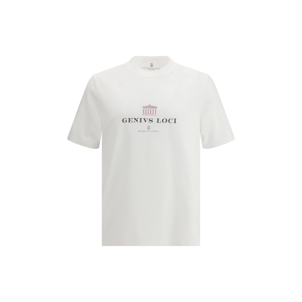 Brunello Cucinelli White Cotton T-Shirt