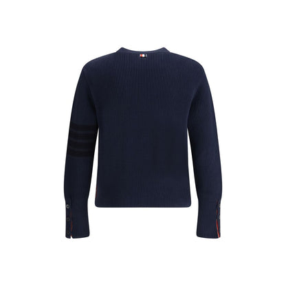 Thom Browne Blue Cotton Sweatshirt