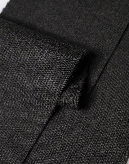 Dolce & Gabbana Black Cashmere Knit Neck Wrap Foulard Scarf