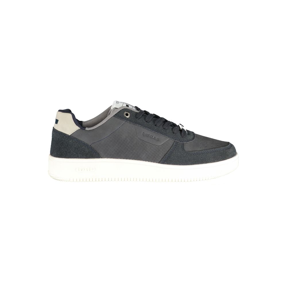 Gas Blue Polyester Men Sneaker