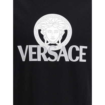 Versace Black Cotton T-Shirt