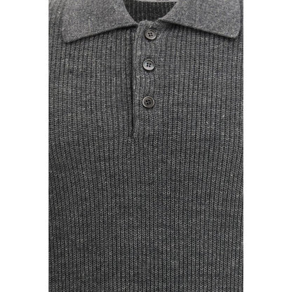 Brunello Cucinelli Gray Cotton Sweatshirt