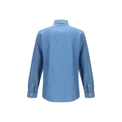 Brunello Cucinelli Blue Denim Shirt
