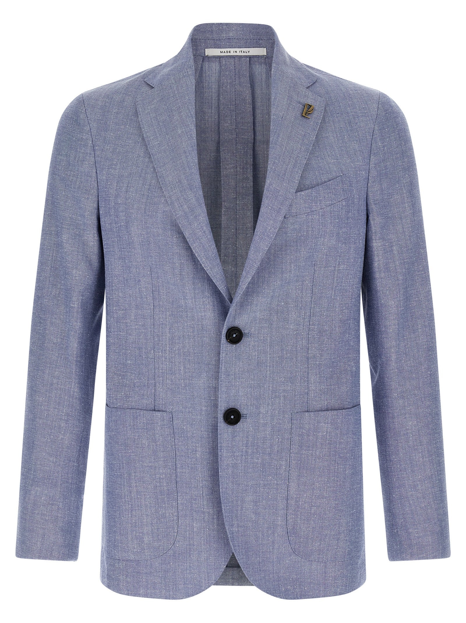 Pal Zileri Brera Blazer Lichtblauw Wolmix Single-Breasted