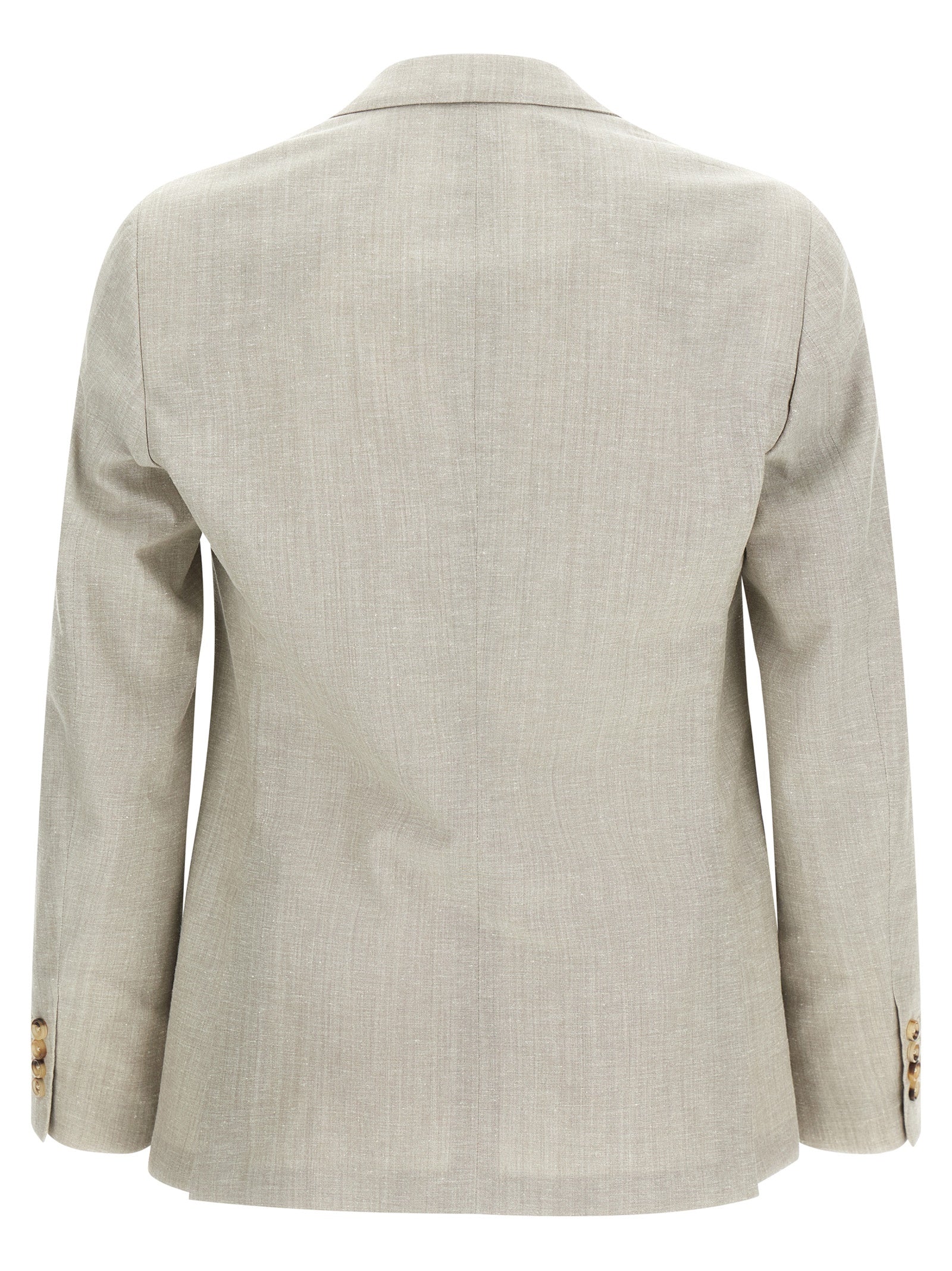 Pal Zileri Brera Unstructured Blazer Wool Cotton Linen Beige-thumbmail-2