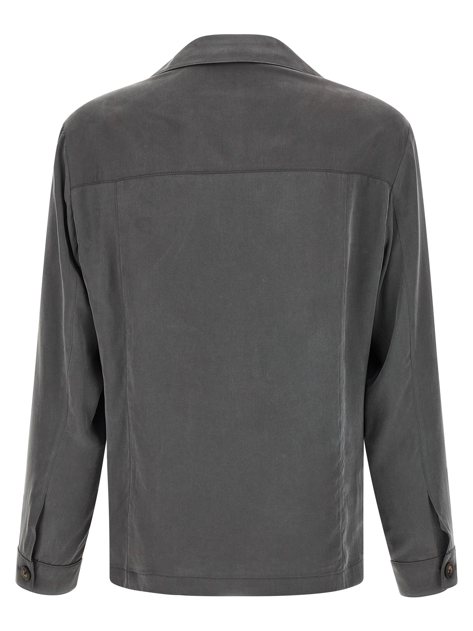 Pal Zileri Effortless Capsule Overshirt Dark Grey-thumbmail-2