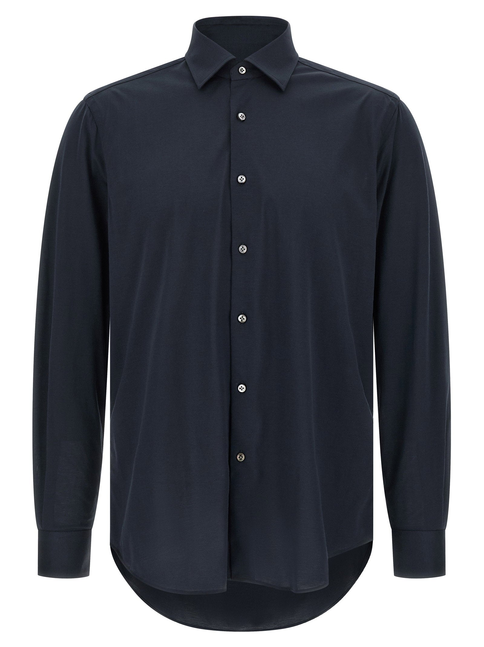 Pal Zileri Effortless Jersey Overhemd Blauw