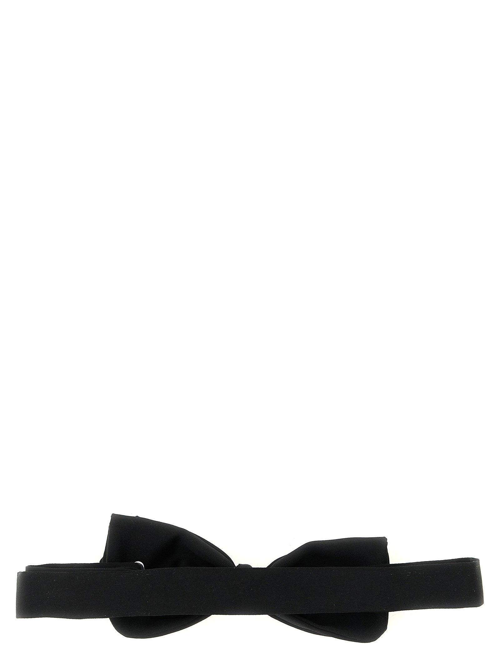 Pal Zileri Bow Tie in Silk Satin with Adjustable Closure Black Other Pal Zileri