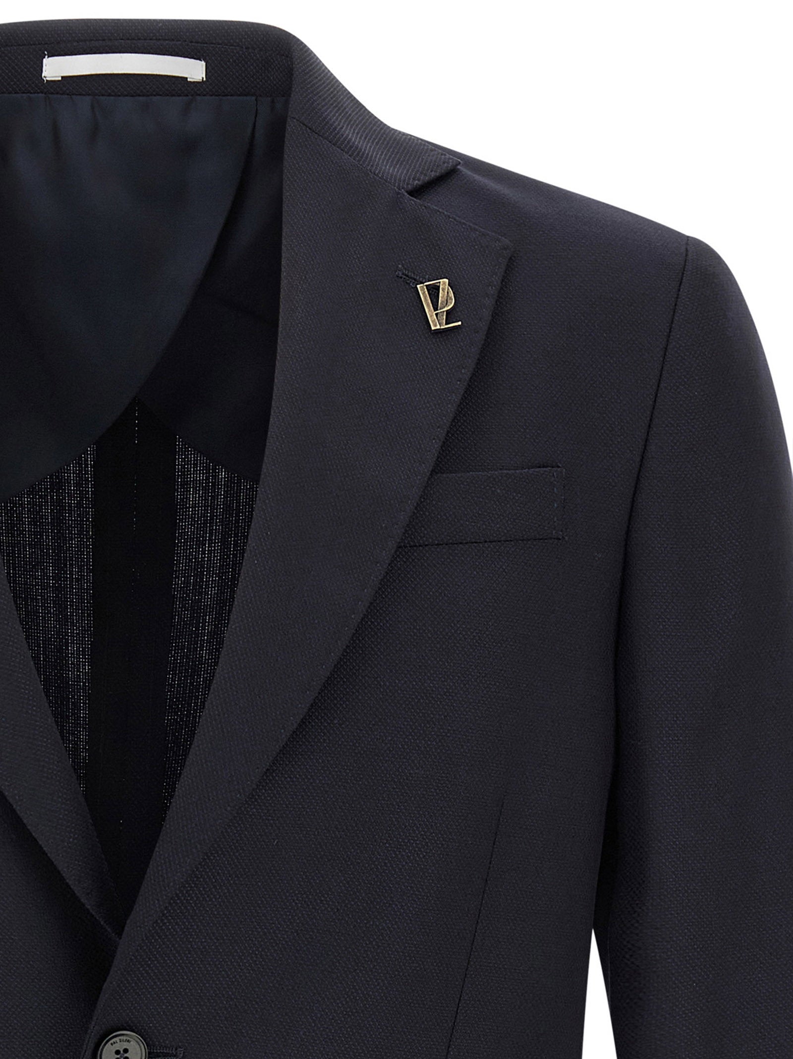 Pal Zileri Baron Blazer Navy - detail van de patch pockets