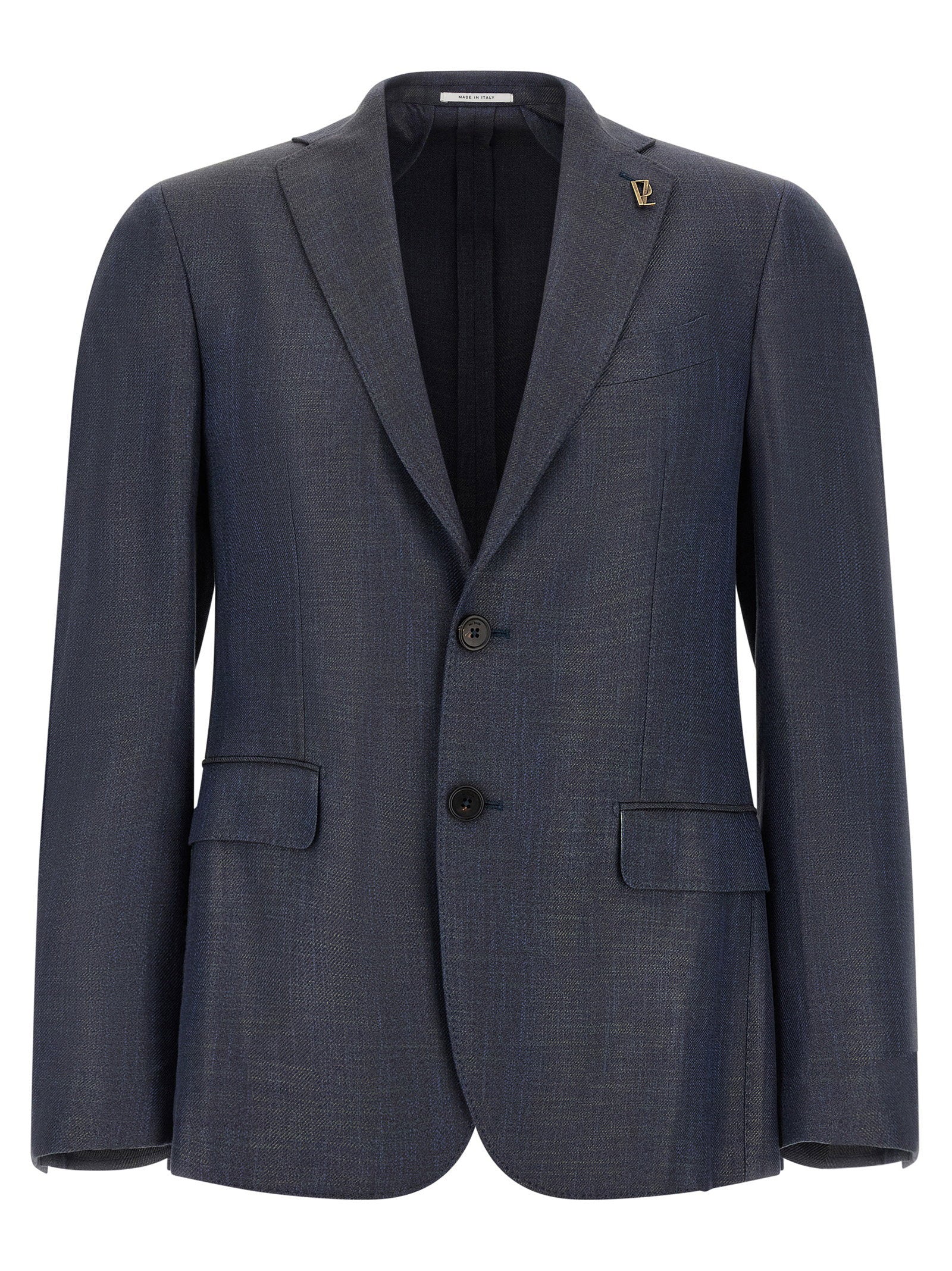 Pal Zileri Blazer met Revers-Pin Marineblauw Jackets Pal Zileri