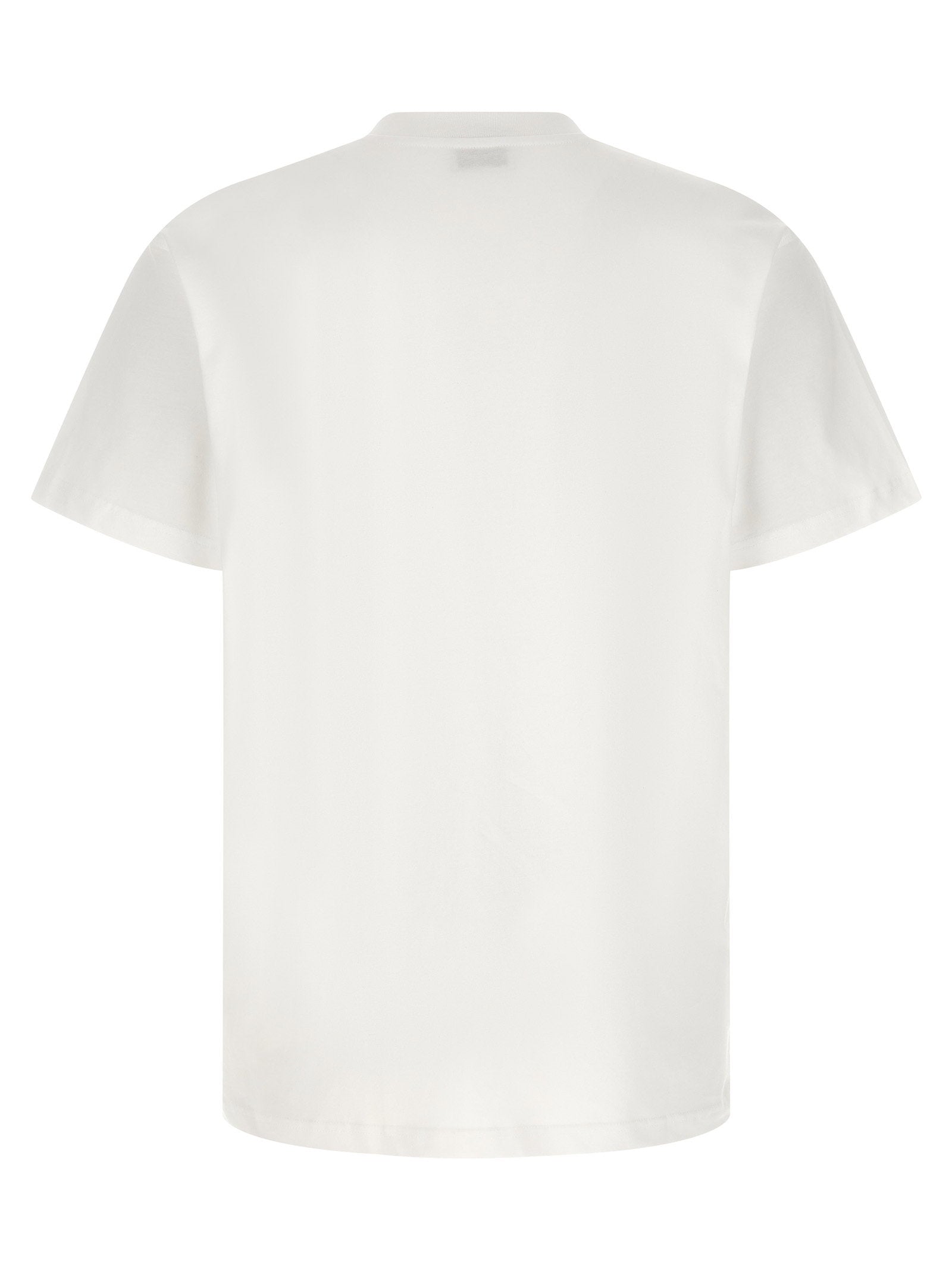 Moschino Printed Organic Cotton Jersey T-Shirt White-thumbmail-2