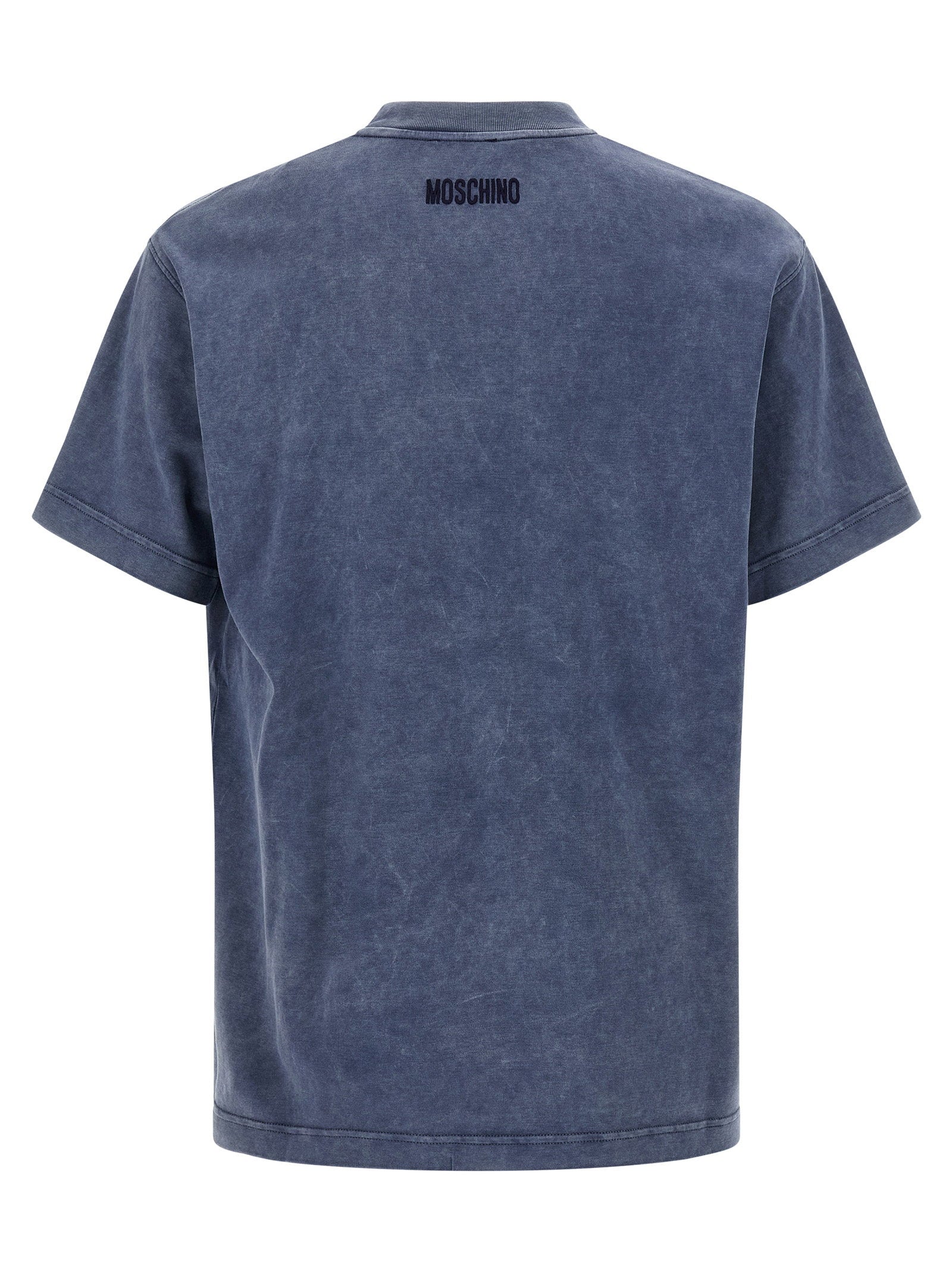 Moschino T-shirt, close-up van de studs