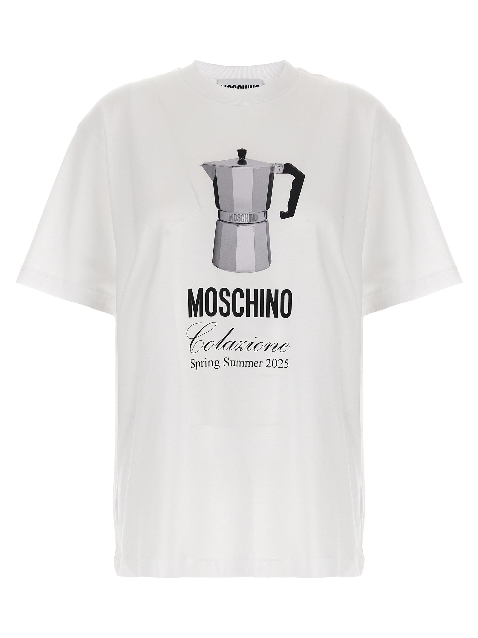 Moschino Colazione Coffee Print T-shirt White