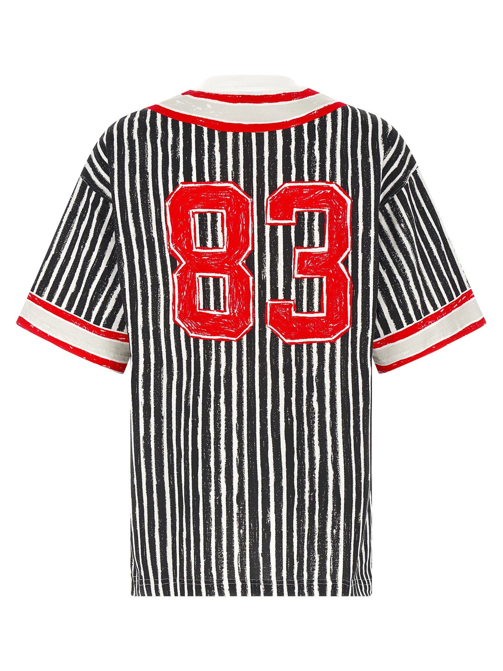 Moschino Trompe-l'œil Print T-shirt Black/Red-thumbmail-2