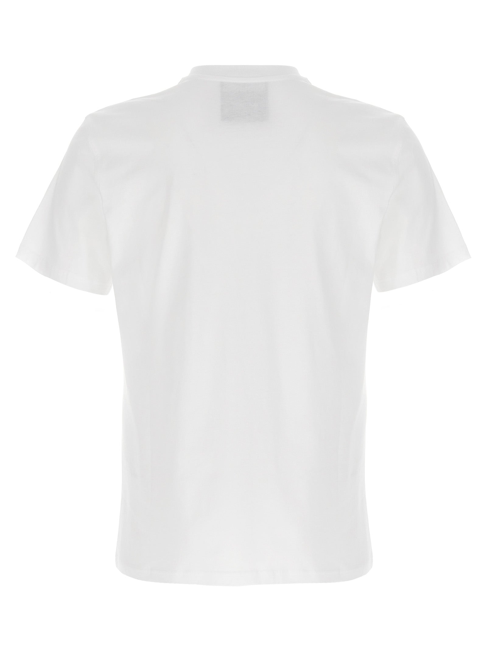 Moschino Printed Organic Cotton Jersey T-Shirt White-thumbmail-2
