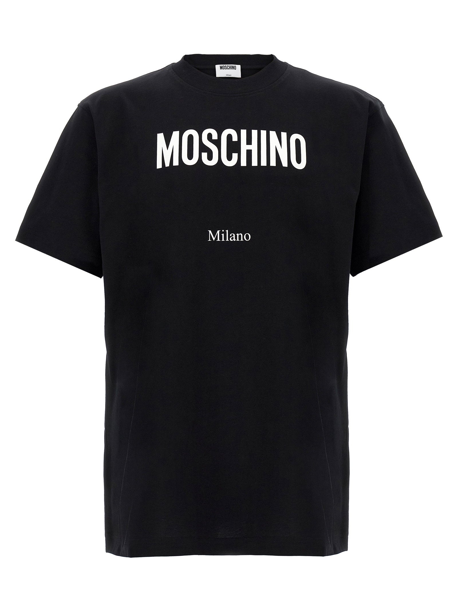Moschino Couture Logo Print Katoenen T-shirt Wit Topwear Moschino